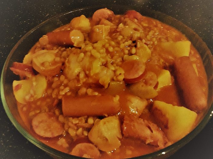 Stew bean and potatoes