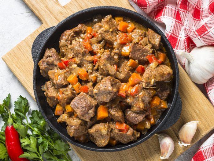 Beef stew with mix vegetables