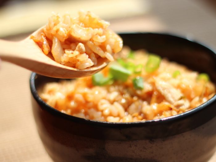 Rice with curry and mustard